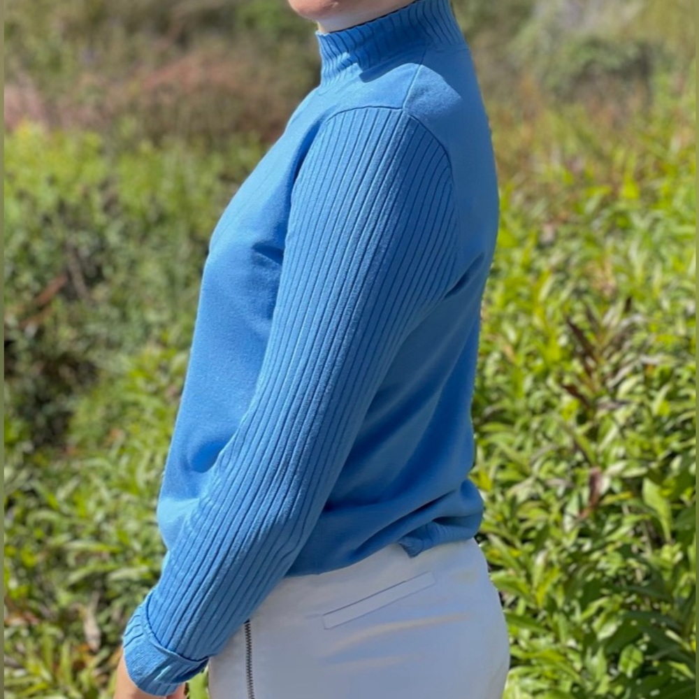 Longsleeve Blue Crew Neck